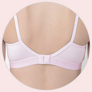 Buy Non-Padded Non-Wired Demi Cup Plunge Bra in Salmon Pink