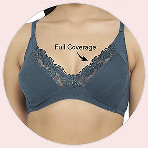 Buy Non-Padded Full Coverage Sexy Bra With Lace In Wine Color - Cotton Rich  Online India, Best Prices, COD - Clovia - BR0225P09