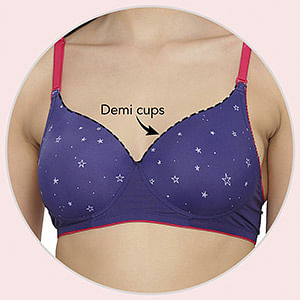 Buy Demi Cup Bra with Transparent Straps & Back in Turquoise Blue - Cotton  Online India, Best Prices, COD - Clovia - BR0686P03