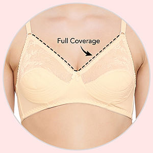 Buy Non-Padded Non-Wired Full Coverage T-Shirt Bra in Black - Cotton Rich  Online India, Best Prices, COD - Clovia - BR0771P13