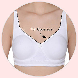 Buy Non-Padded Non-Wired Full Cup Feeding Bra in White - Cotton Online  India, Best Prices, COD - Clovia - BR1672P18