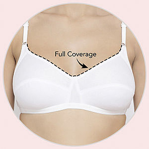 Buy Non-Padded Non-Wired Full Figure Bra in White - Cotton Online India,  Best Prices, COD - Clovia - BR2438A18
