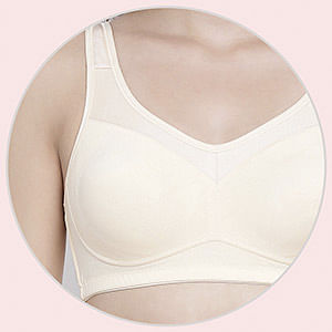 Buy Non-Padded Non-Wired Full Coverage Plus Size Bra in White-Lace Online  India, Best Prices, COD - Clovia - BR2352P18