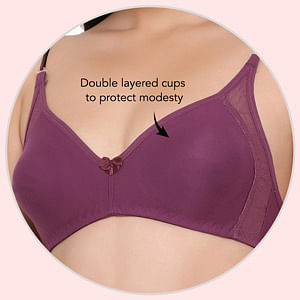 Buy Non-Padded Wirefree T-shirt Bra With Double Layered Cups