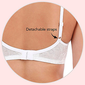 Buy Padded Non-Wired Full Cup Multiway Bra in Lilac - Lace Online India,  Best Prices, COD - Clovia - BR2110P12