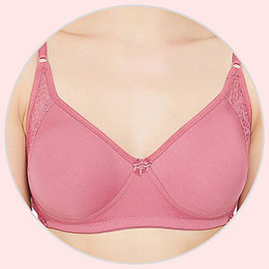 Clovia Women's Pink Cotton Non-Padded Non-Wired Bra with U Back  (BR0638P14_Pink_40B),Size 40B