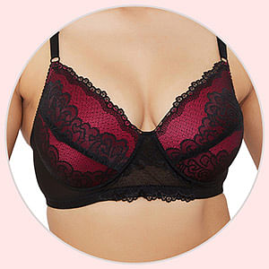 Buy Padded Non-Wired Full Coverage Bridal Bra in Black - Lace Online India,  Best Prices, COD - Clovia - BR1944A13